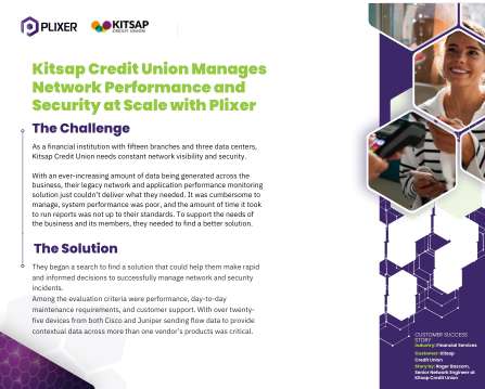 How Kitsap Credit Union Manages Network Performance and Security at Scale with Plixer